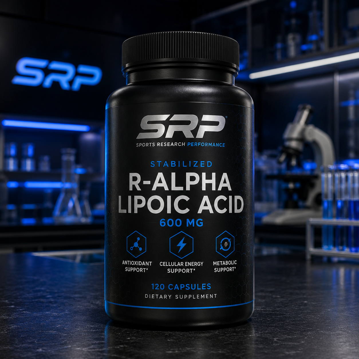 Stabilized R-Alpha Lipoic Acid 600 mg - 120 Capsules