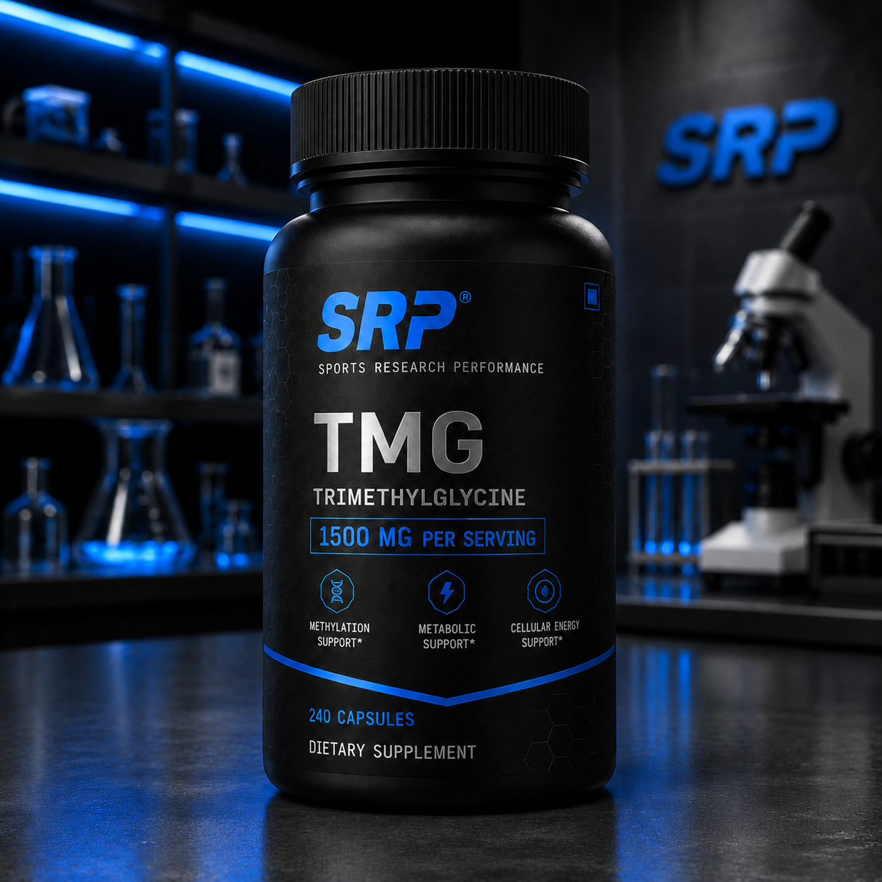 TMG Trimethylglycine 1500 mg per Serving - 240 Capsules