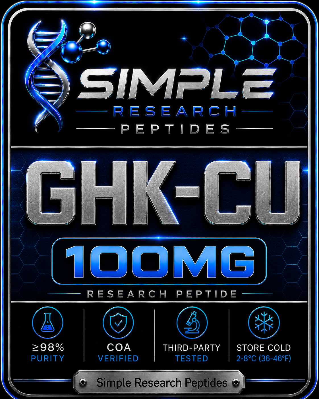 GHK-Cu (100 mg Vial)