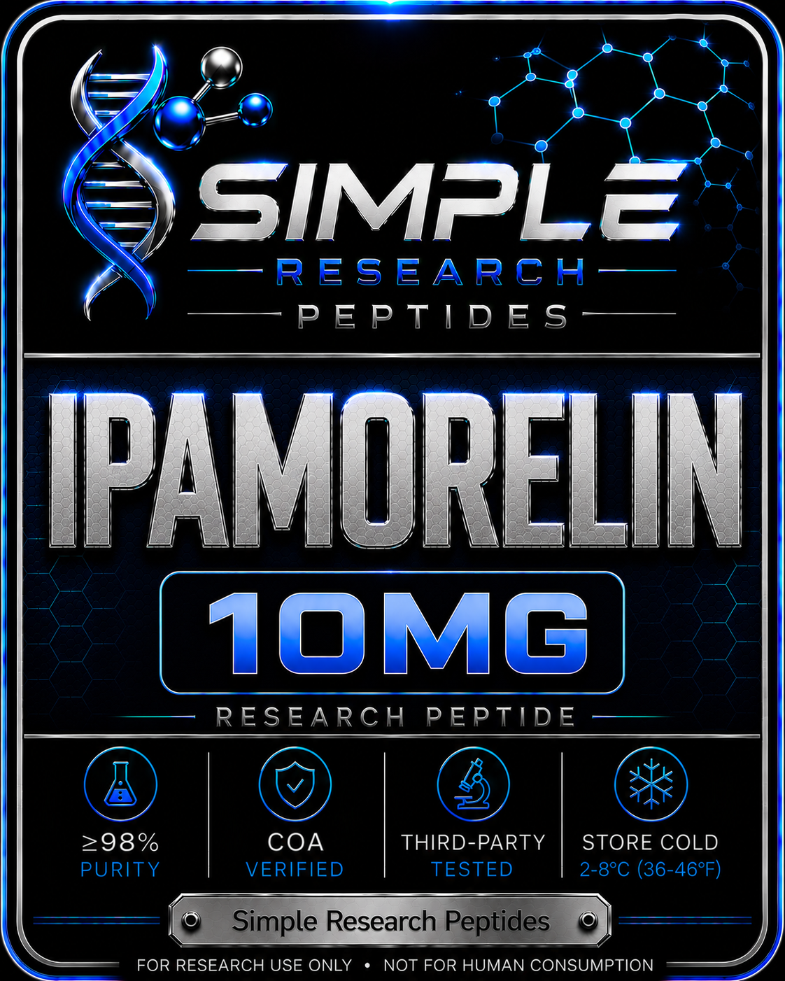 Ipamorelin (10 mg Vial)
