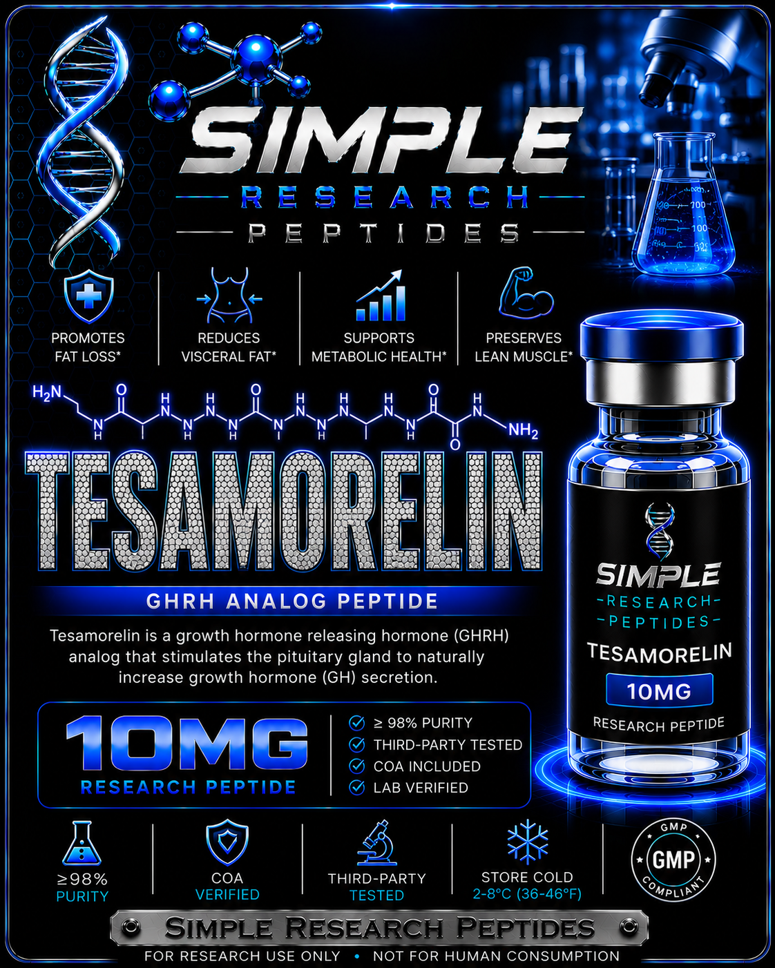 Tesamorelin (10 mg Vial)