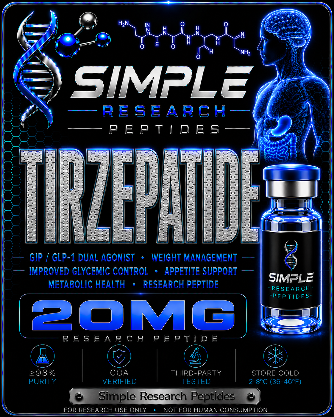 Tirzepatide (20 mg Vial)