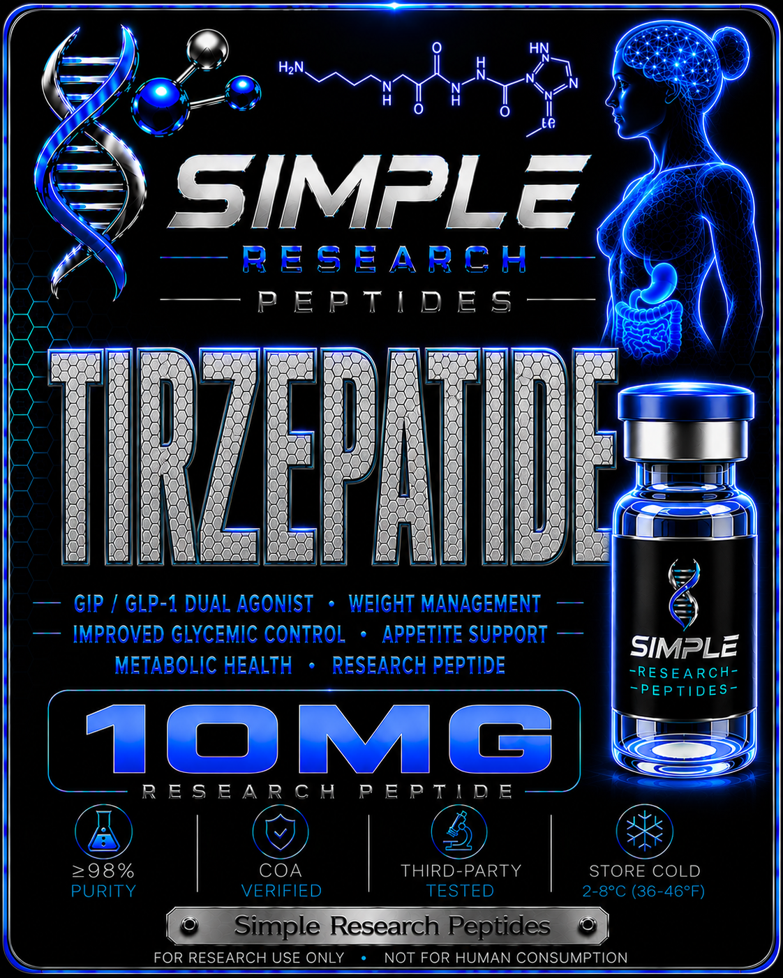 Tirzepatide (10 mg Vial)