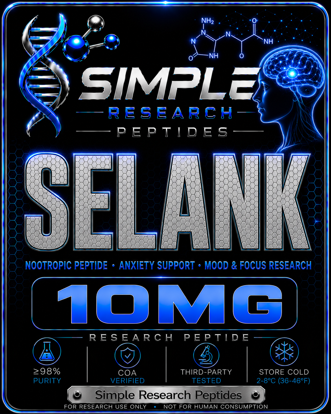Selank (10 mg Vial)