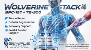 Wolverine Stack BPC-157 and TB-500 research graphic
