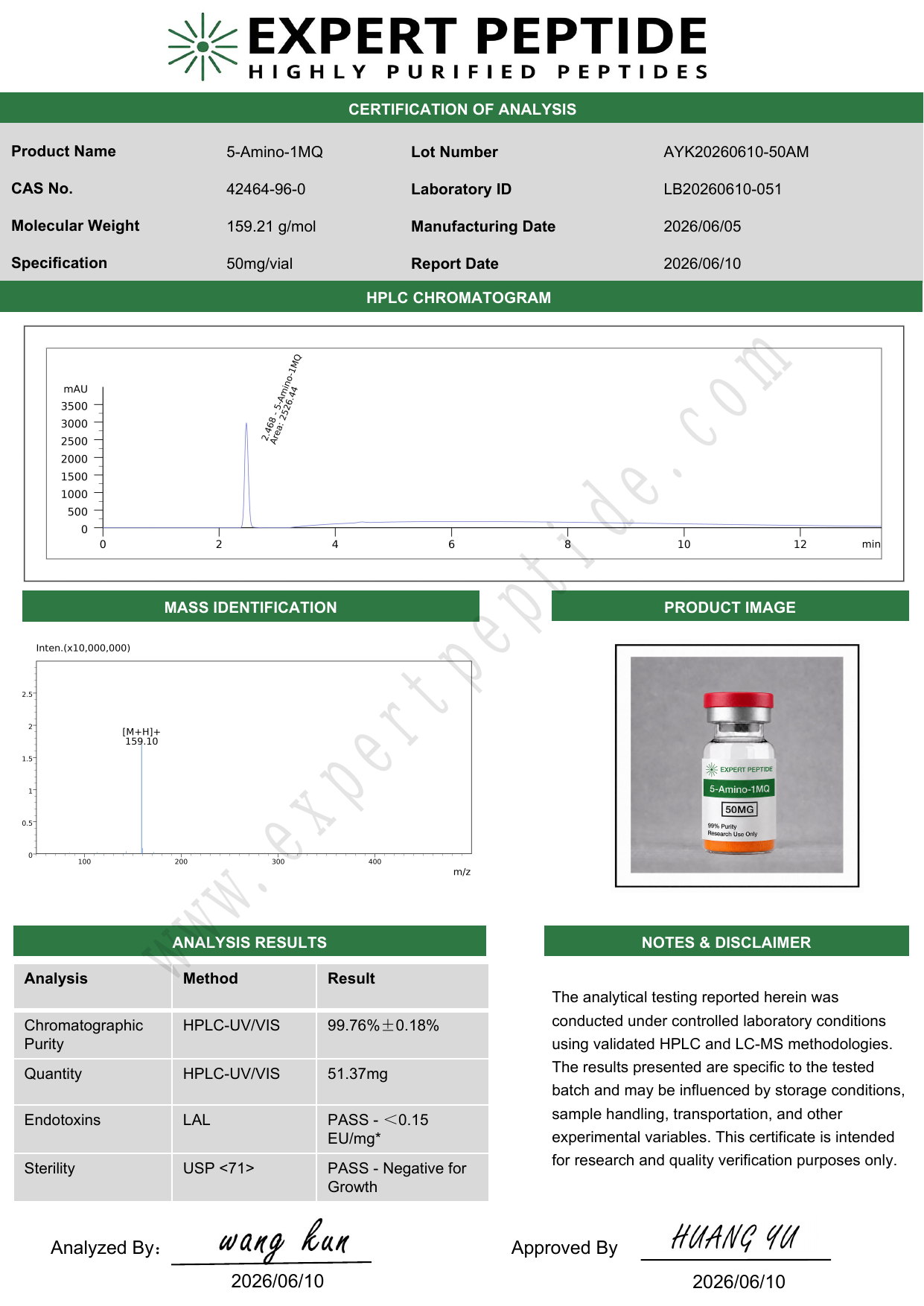 5-Amino-1MQ (50 mg Vial) - Image 2