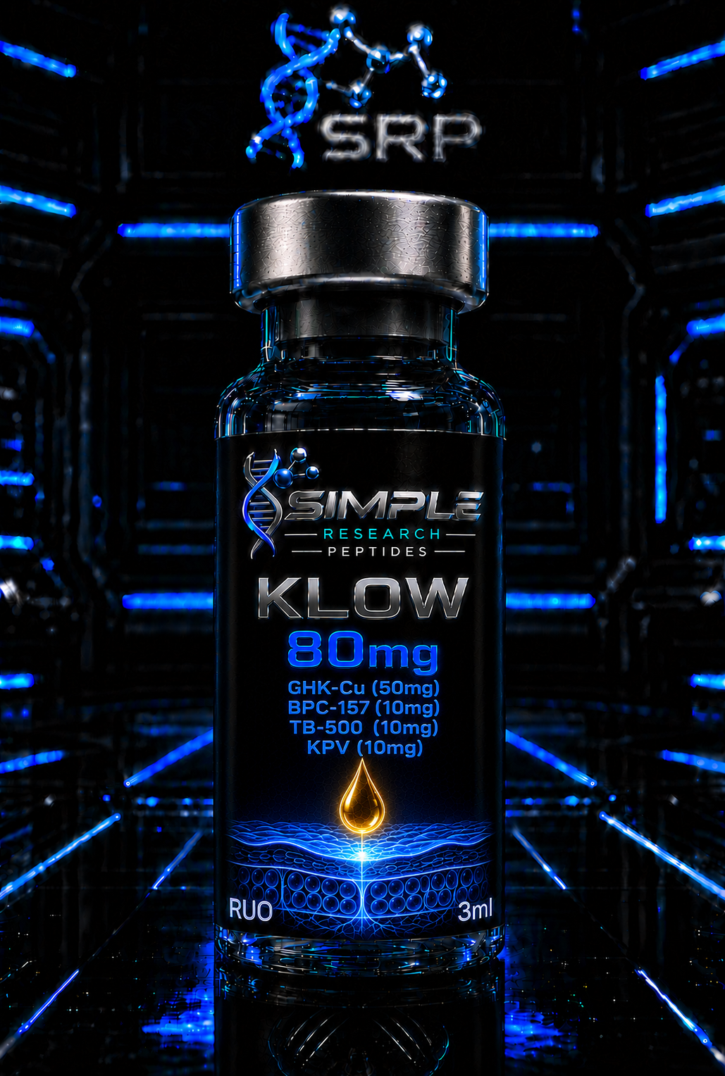 SRP KLOW 80mg research blend vial