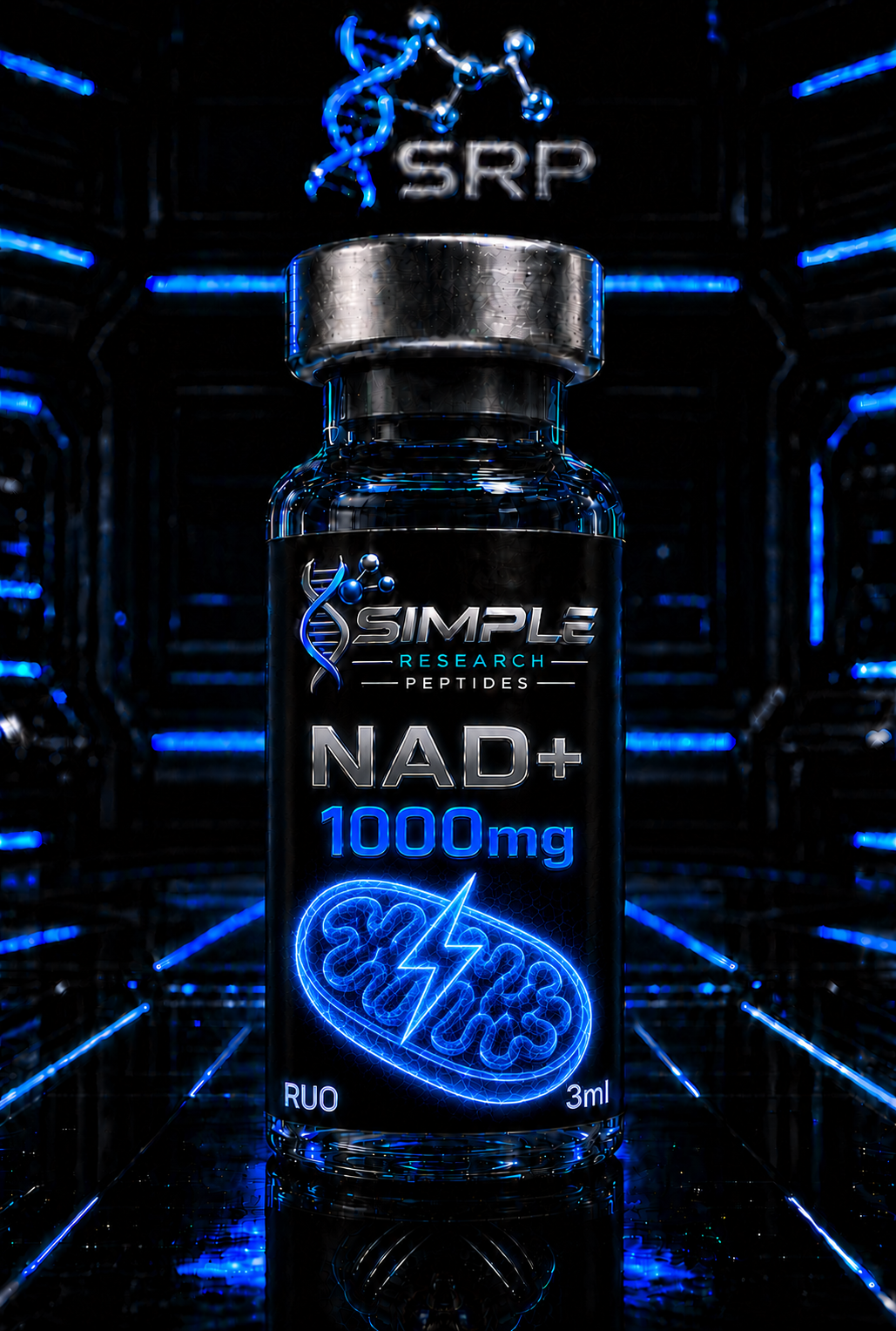 NAD+ 1000 mg Cellular Metabolism Research Vial