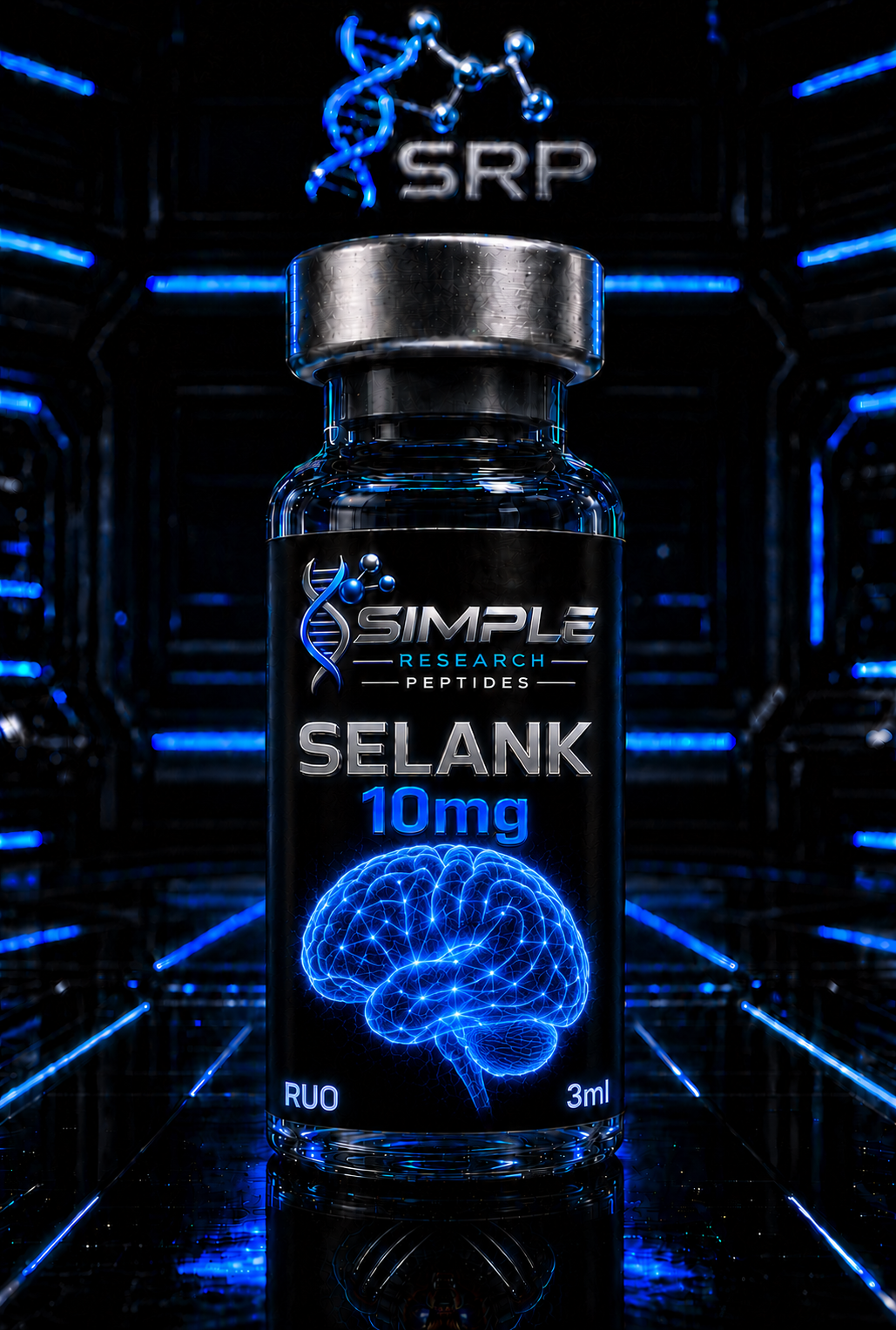 Selank 10 mg Neuroscience Research Peptide Vial