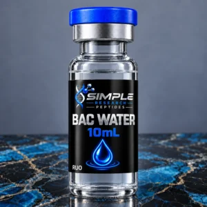 SRP BAC water 10 mL clear research-supply vial concept image