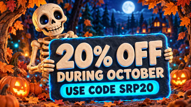 20% off during October. Use code SRP20.