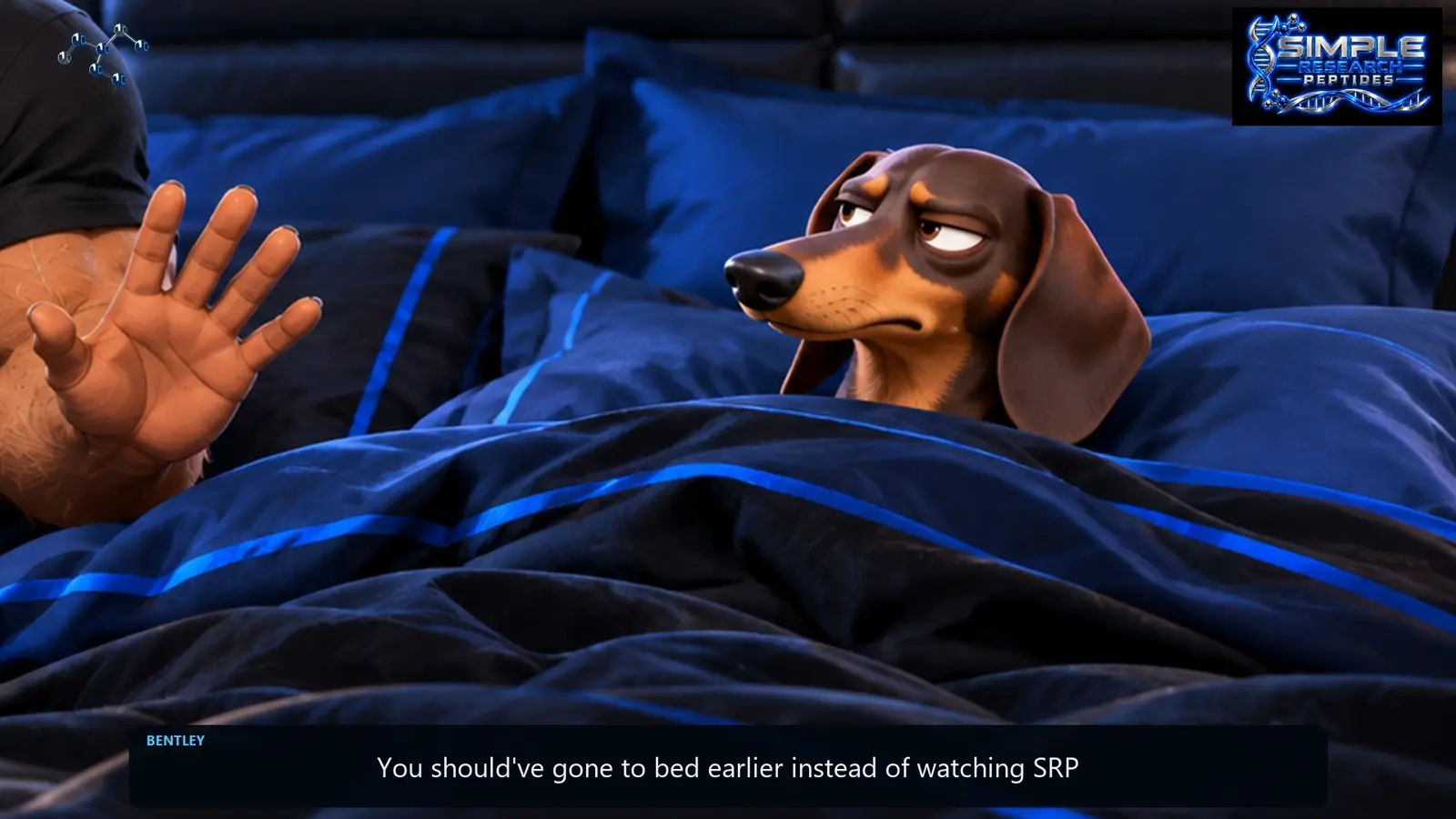 Scene from Gary Blamed the Dog. Bentley Had Receipts.