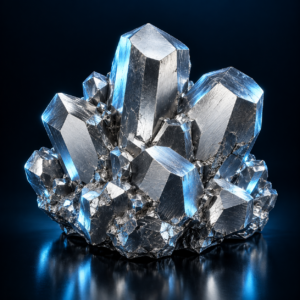 Zinc: Stylized zinc metal illustration; dietary forms differ.